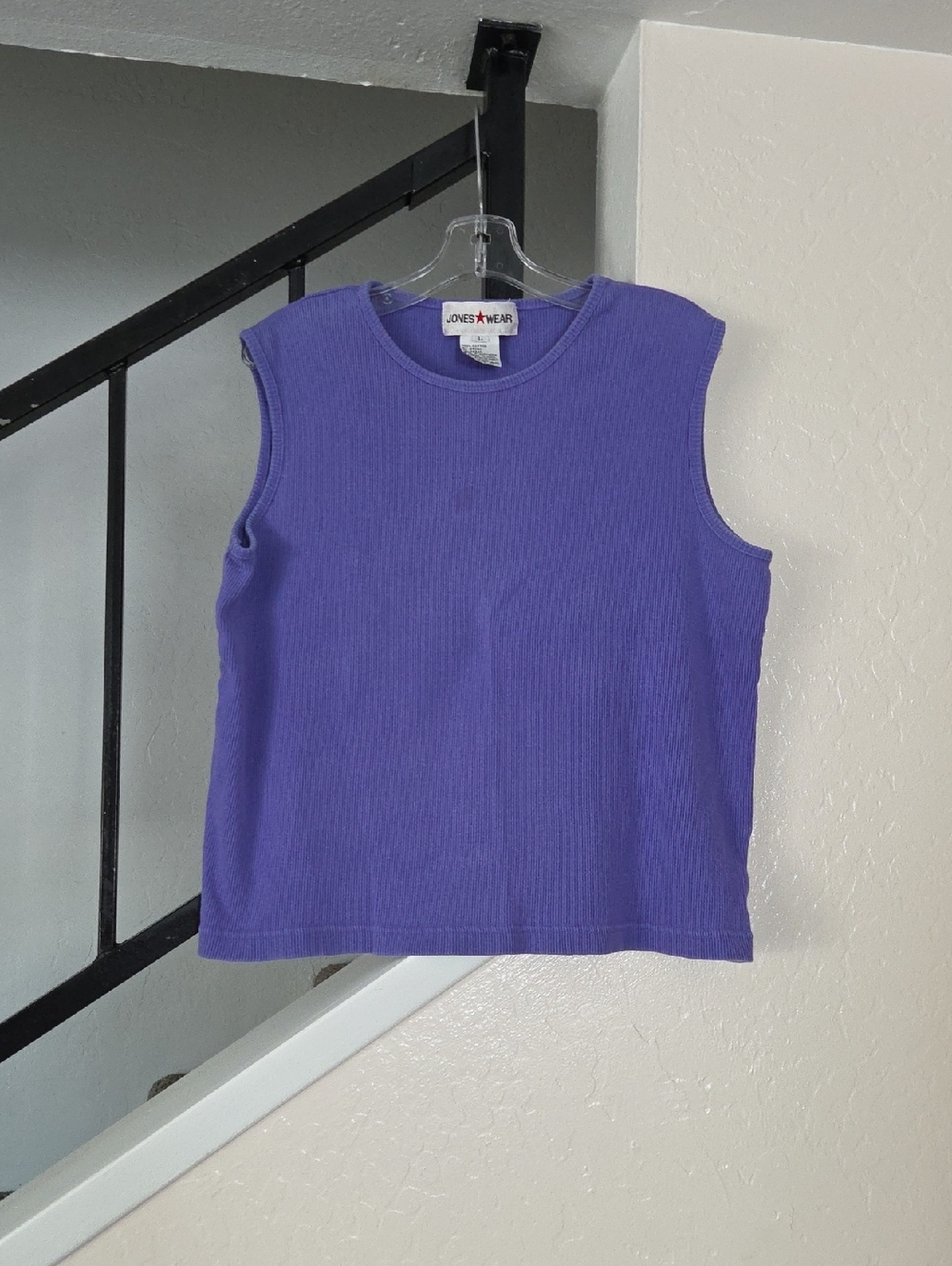 Jones Wear Lavender Ribbed Tank Top